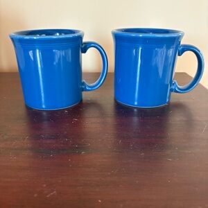 2 Fiestaware Java Mugs Lapis Blue